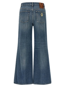 Valentino Valentino Garavani Vgold Jeans Blue