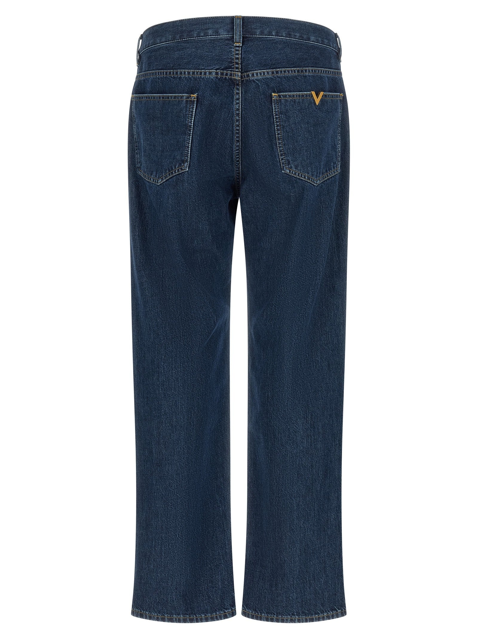 Valentino Valentino Garavani Vgold Jeans Blue