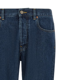 Valentino Valentino Garavani Vgold Jeans Blue