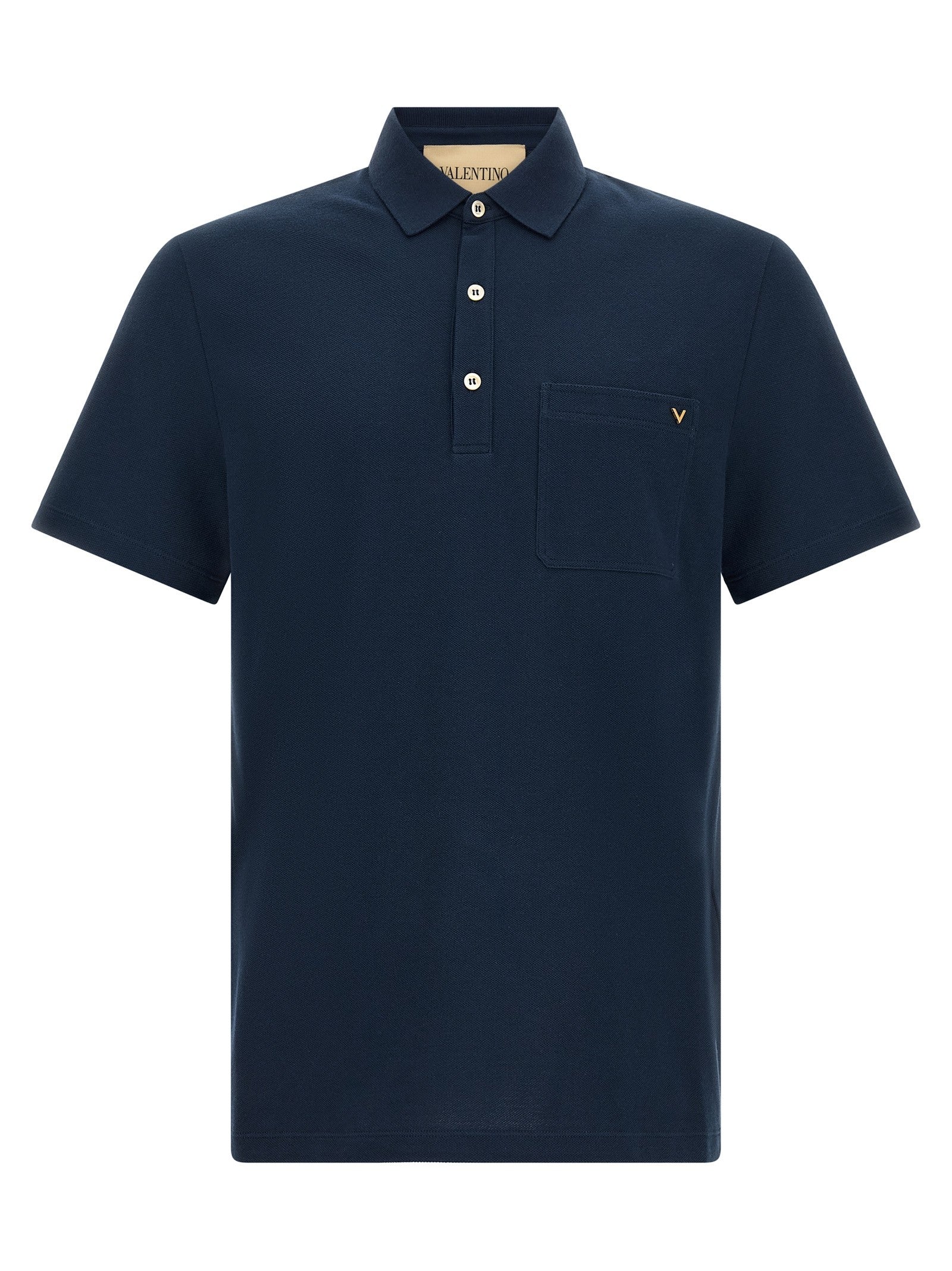 Valentino Valentino Garavani Vgold Polo Shirt Blue