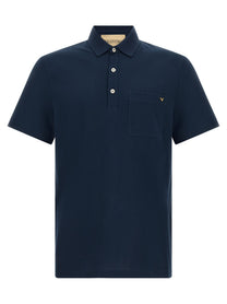 Valentino Valentino Garavani Vgold Polo Shirt Blue