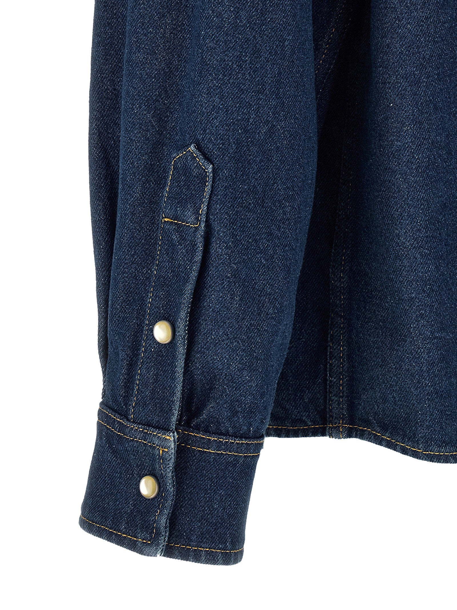Valentino Valentino Garavani Vgold Shirt Blue