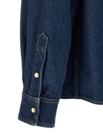 Valentino Valentino Garavani Vgold Shirt Blue