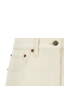 Valentino Valentino Garavani Vgold Shorts Beige
