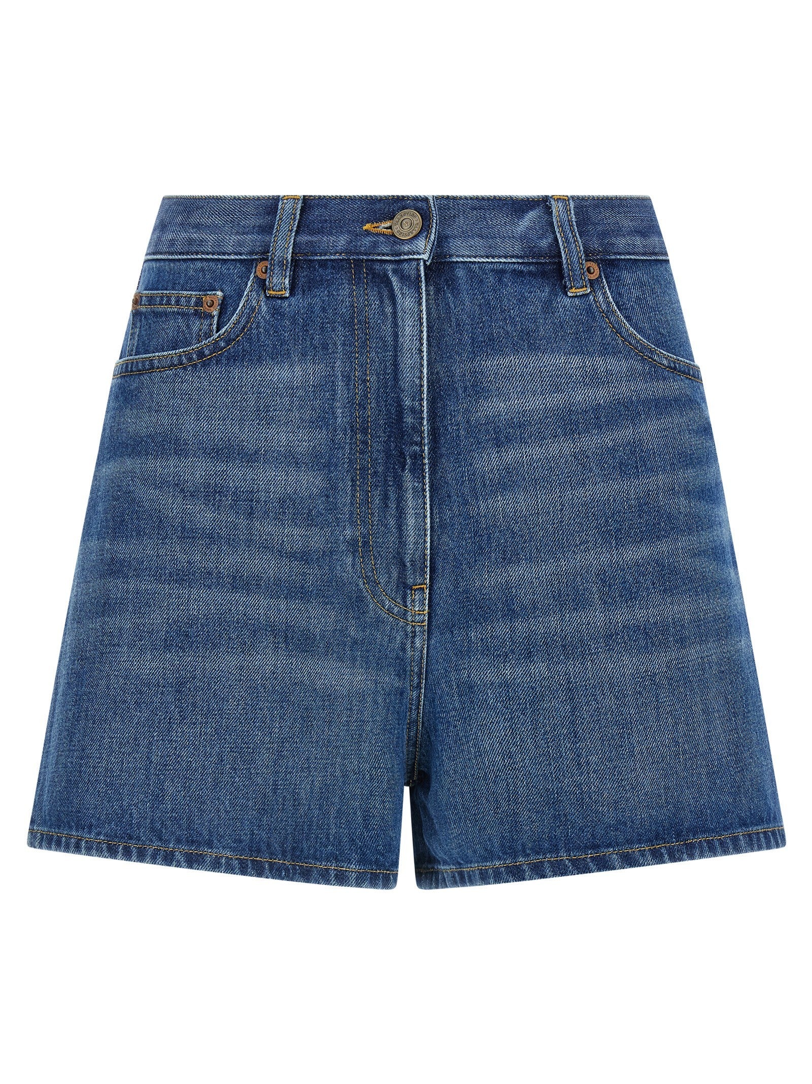 Valentino Valentino Garavani Vgold Shorts Blue