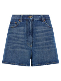 Valentino Valentino Garavani Vgold Shorts Blue