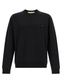Valentino Valentino Garavani Vgold Sweatshirt Black