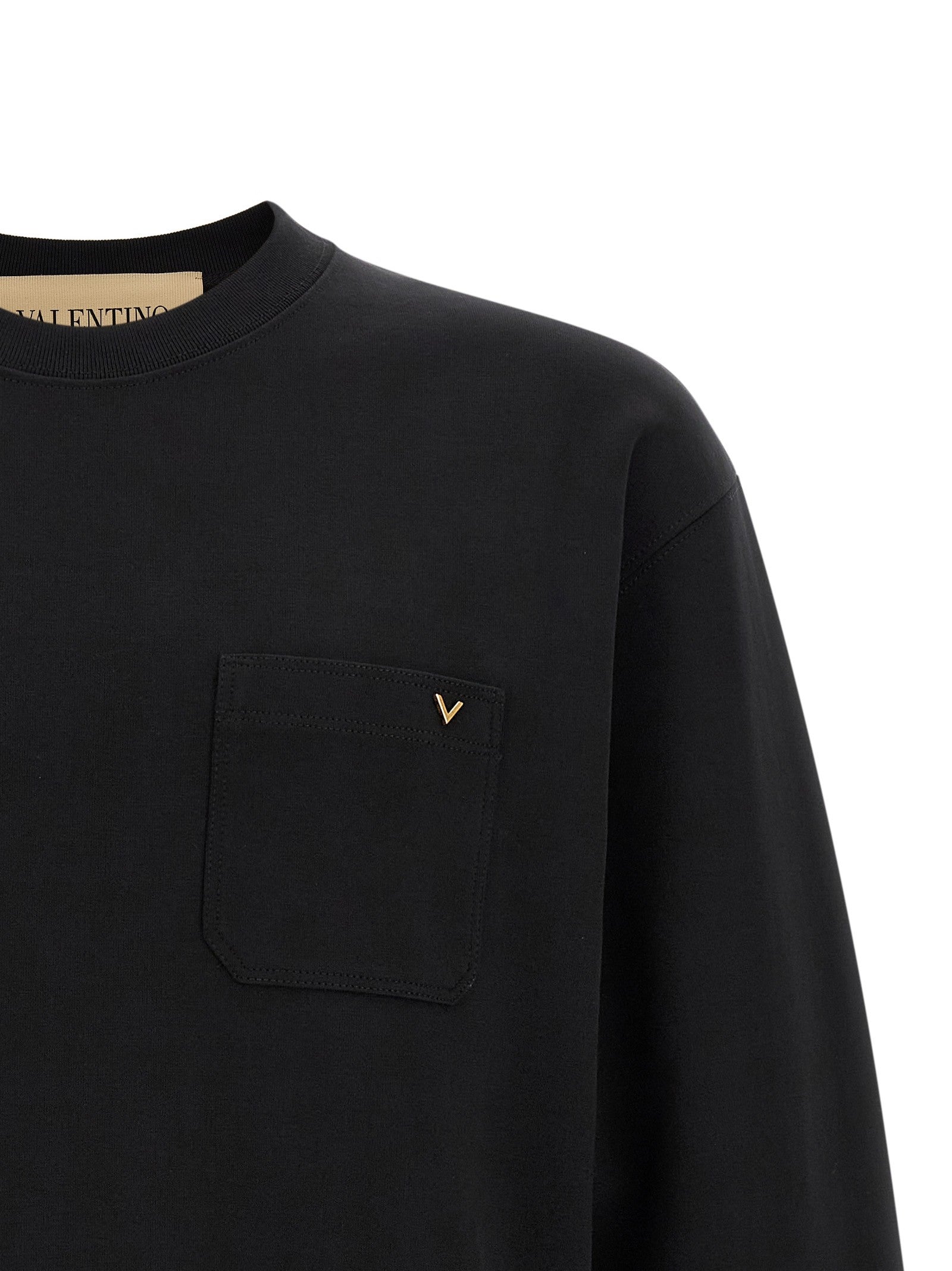 Valentino Valentino Garavani Vgold Sweatshirt Black