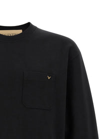 Valentino Valentino Garavani Vgold Sweatshirt Black