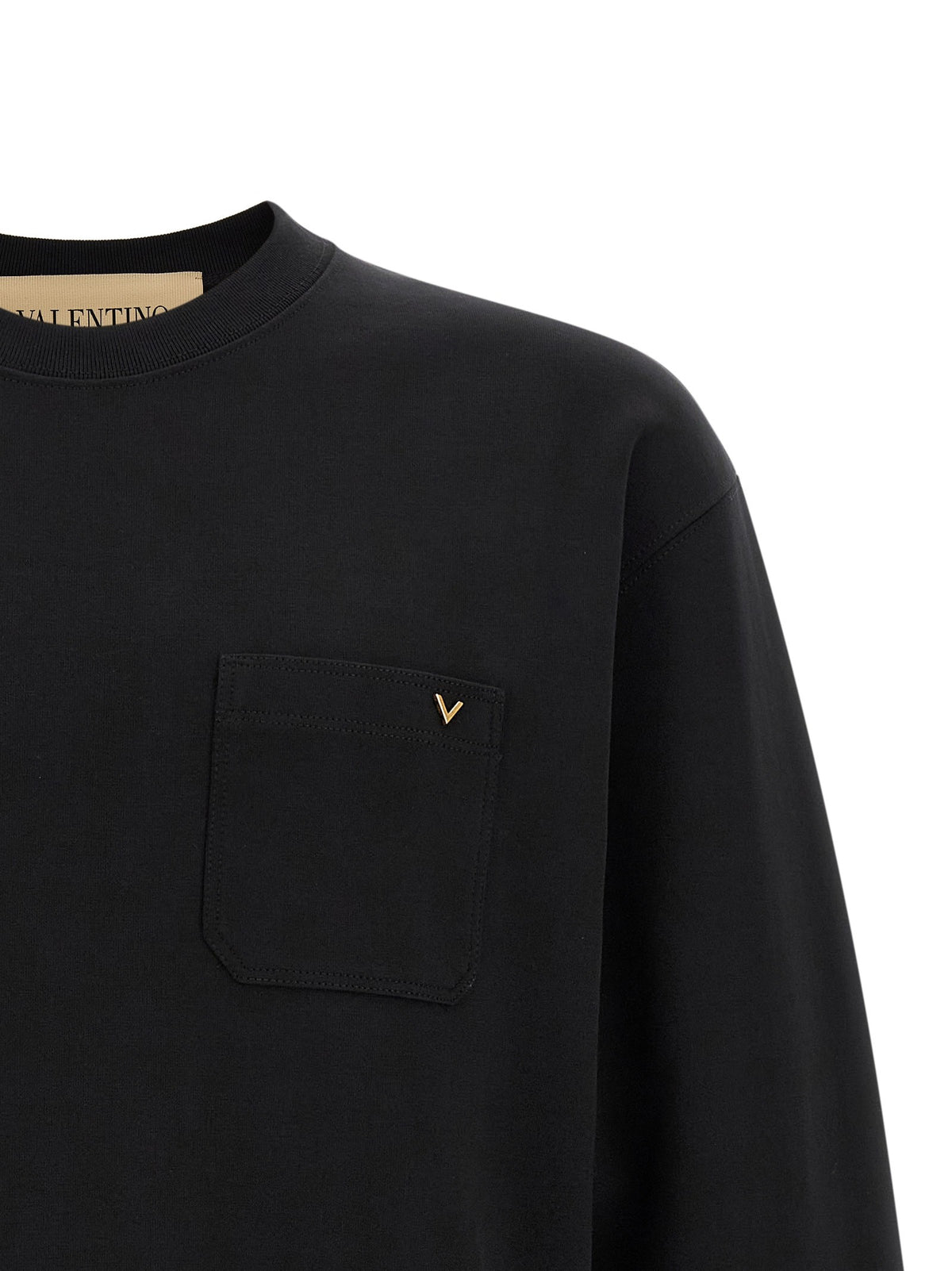 Valentino Valentino Garavani Vgold Sweatshirt Black, view 3