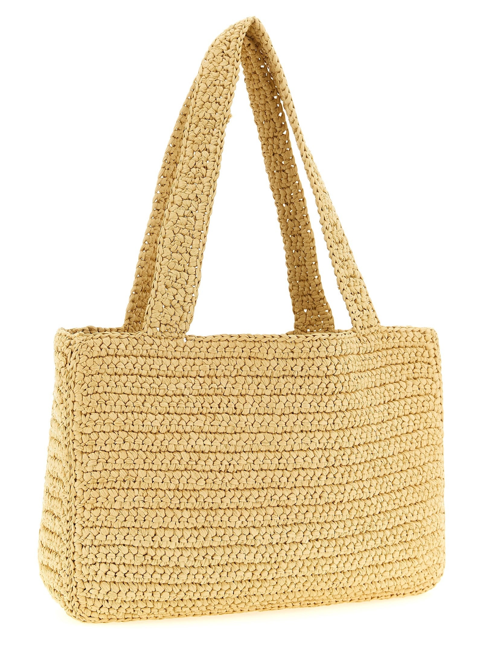 Valentino Valentino Garavani Viva Superstar Midi Shopping Bag Beige