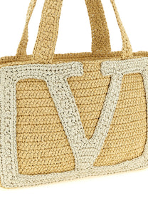 Valentino Valentino Garavani Viva Superstar Midi Shopping Bag White