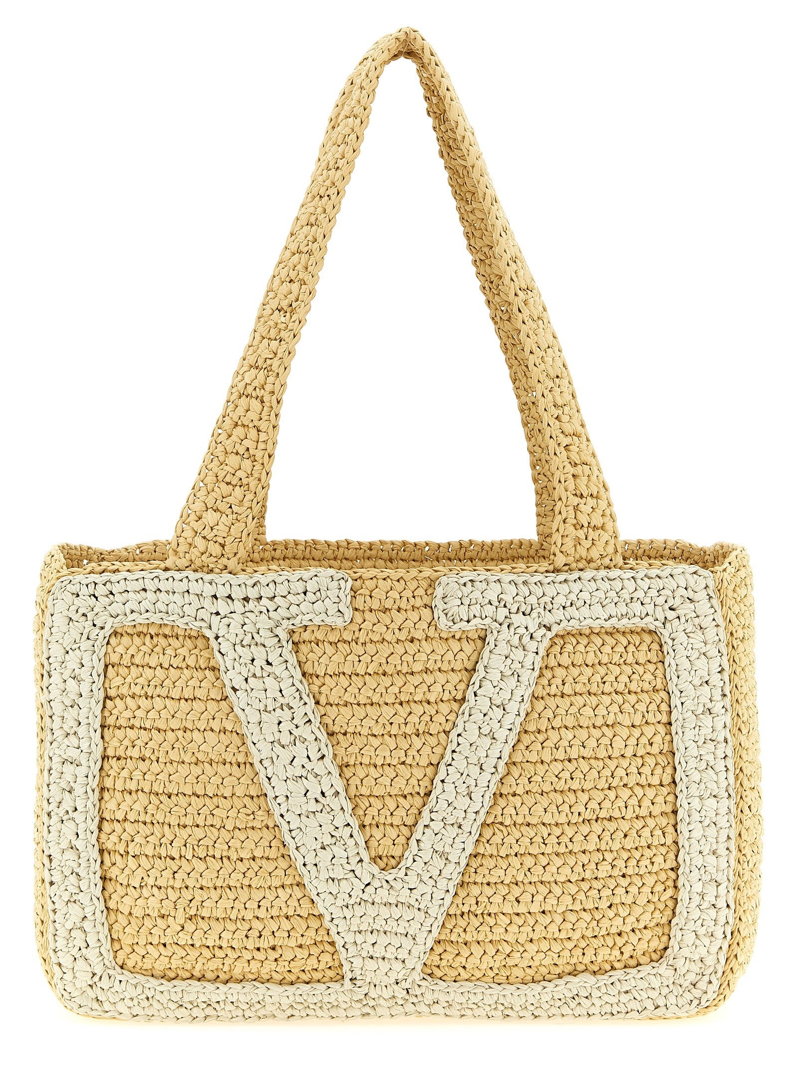 Valentino Valentino Garavani Viva Superstar Midi Shopping Bag White