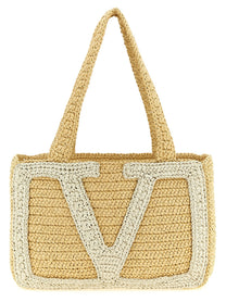 Valentino Valentino Garavani Viva Superstar Midi Shopping Bag White