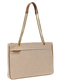 Valentino Valentino Garavani Viva Superstar Midi Shopping Bag Beige