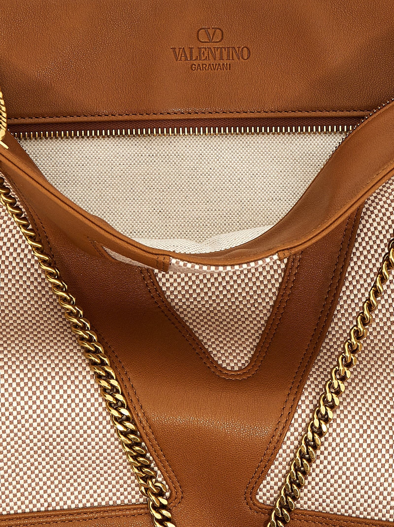Valentino Valentino Garavani Viva Superstar Midi Shopping Bag Beige