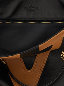 Valentino Valentino Garavani Viva Superstar Midi Shopping Bag Brown