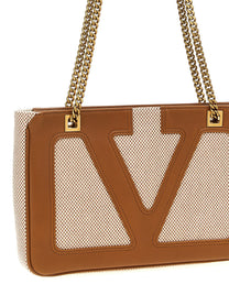 Valentino Valentino Garavani Viva Superstar Small Shopping Bag Beige
