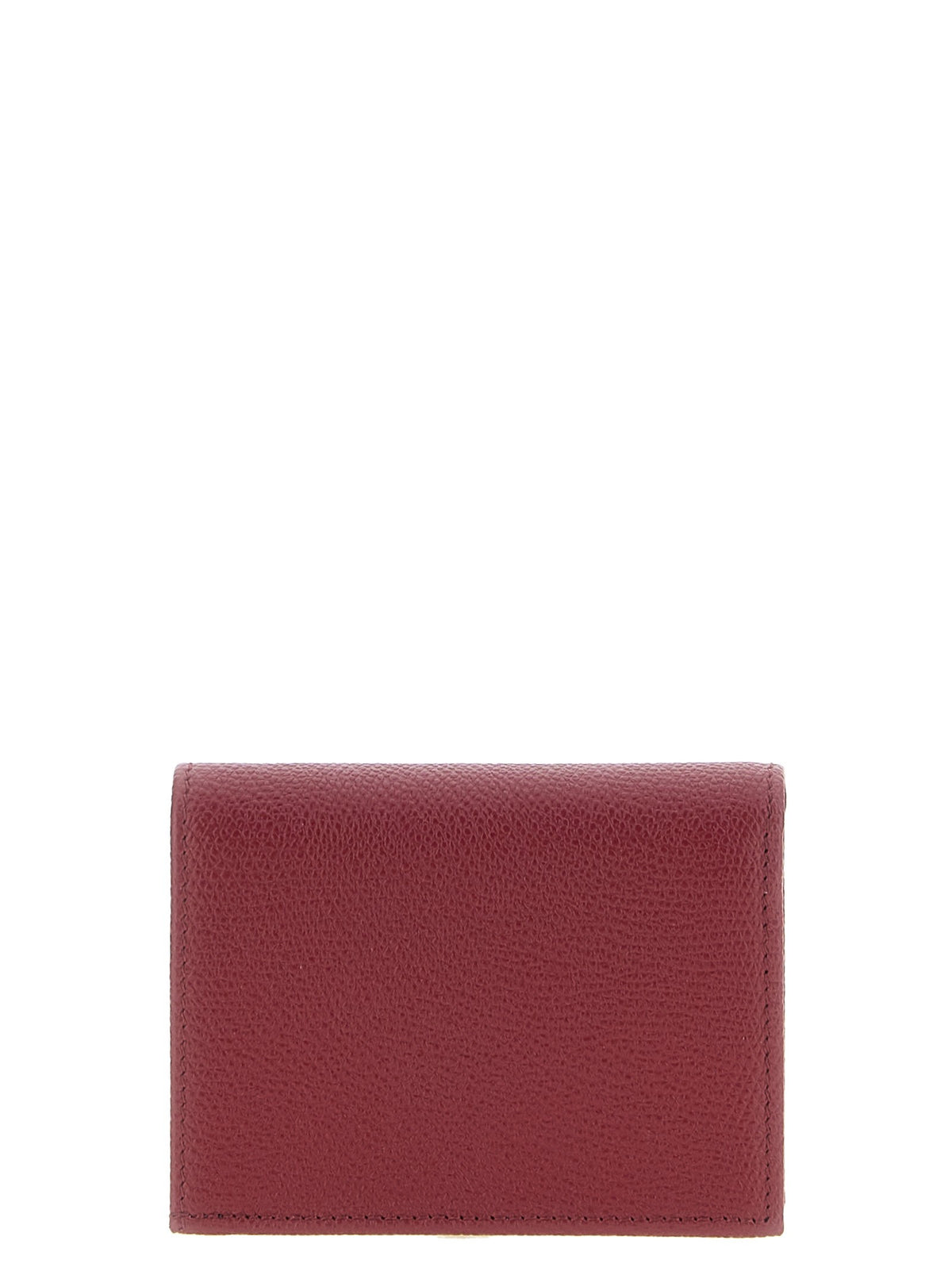 Valentino Valentino Garavani Vlogo Burgundy Wallet Red