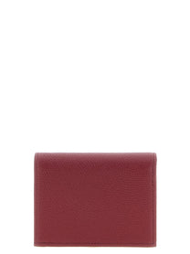 Valentino Valentino Garavani Vlogo Burgundy Wallet Red