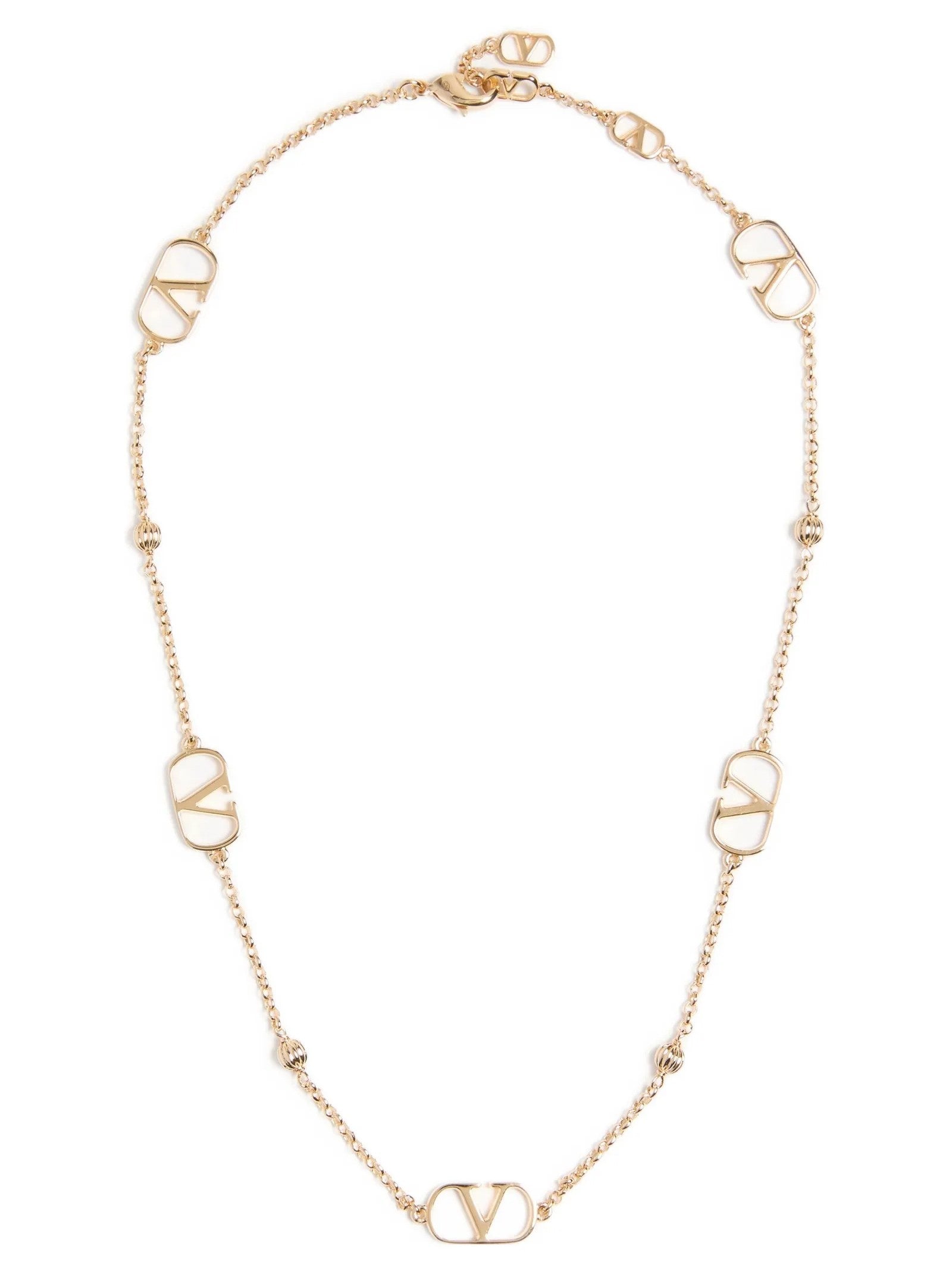 Valentino Valentino Garavani Vlogo Necklace Gold