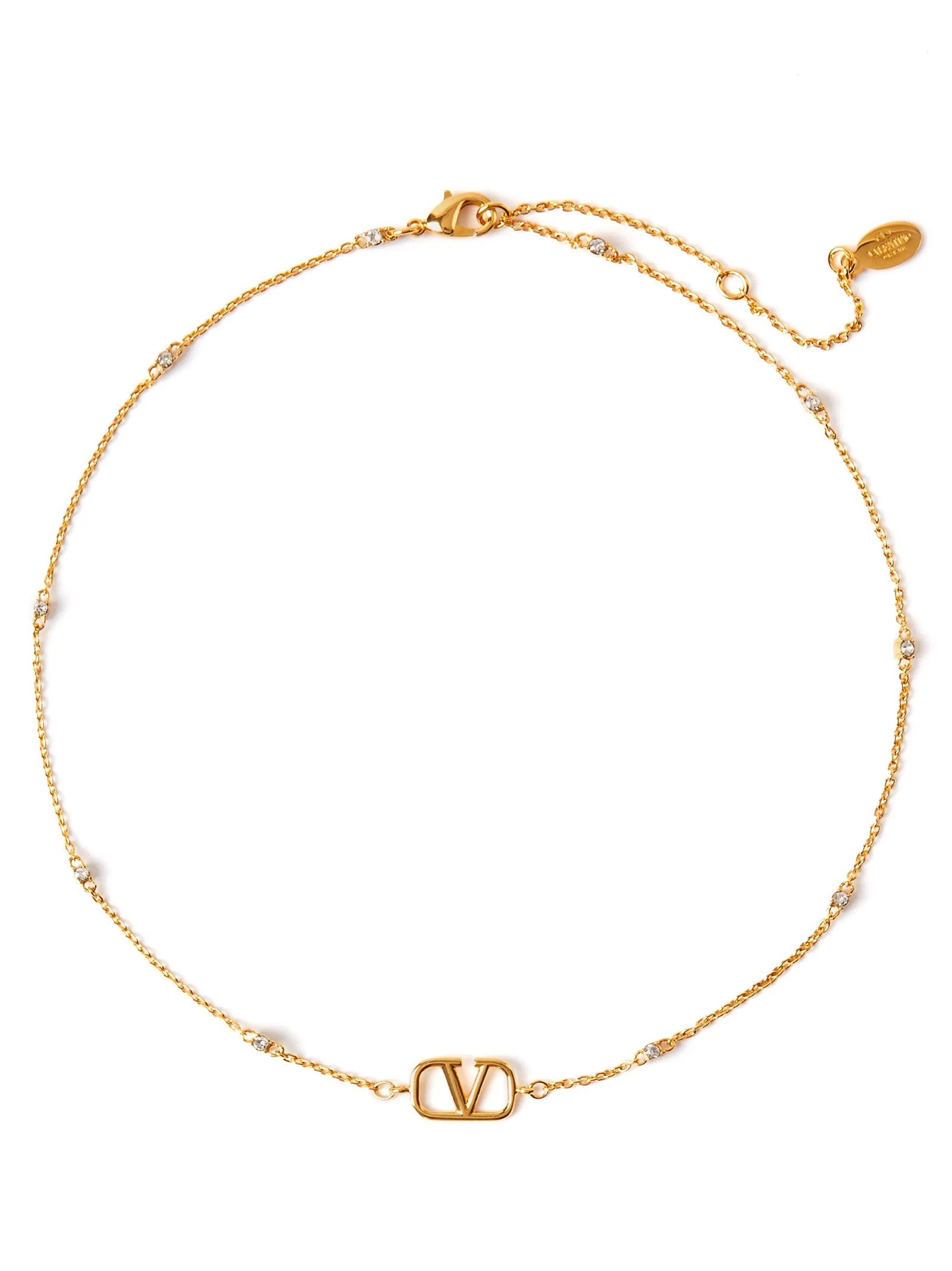 Valentino Valentino Garavani Vlogo Necklace Gold