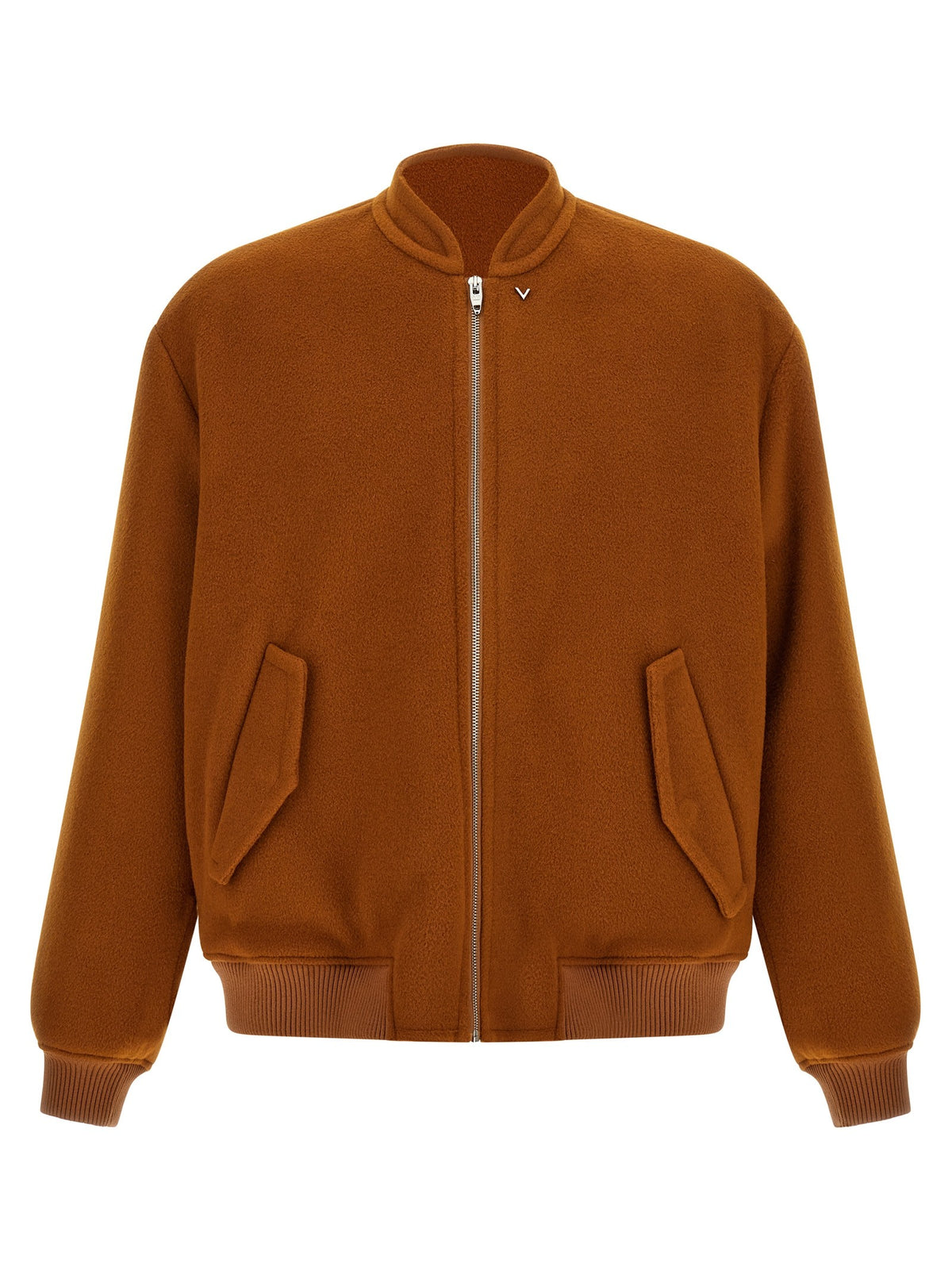 Valentino Valentino Garavani Vlogo Orange Bomber Jacket Orange