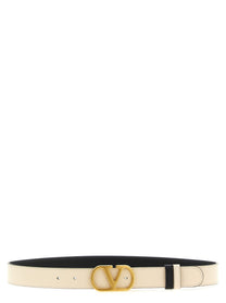 Valentino Valentino Garavani Vlogo Reversible Belt Gold