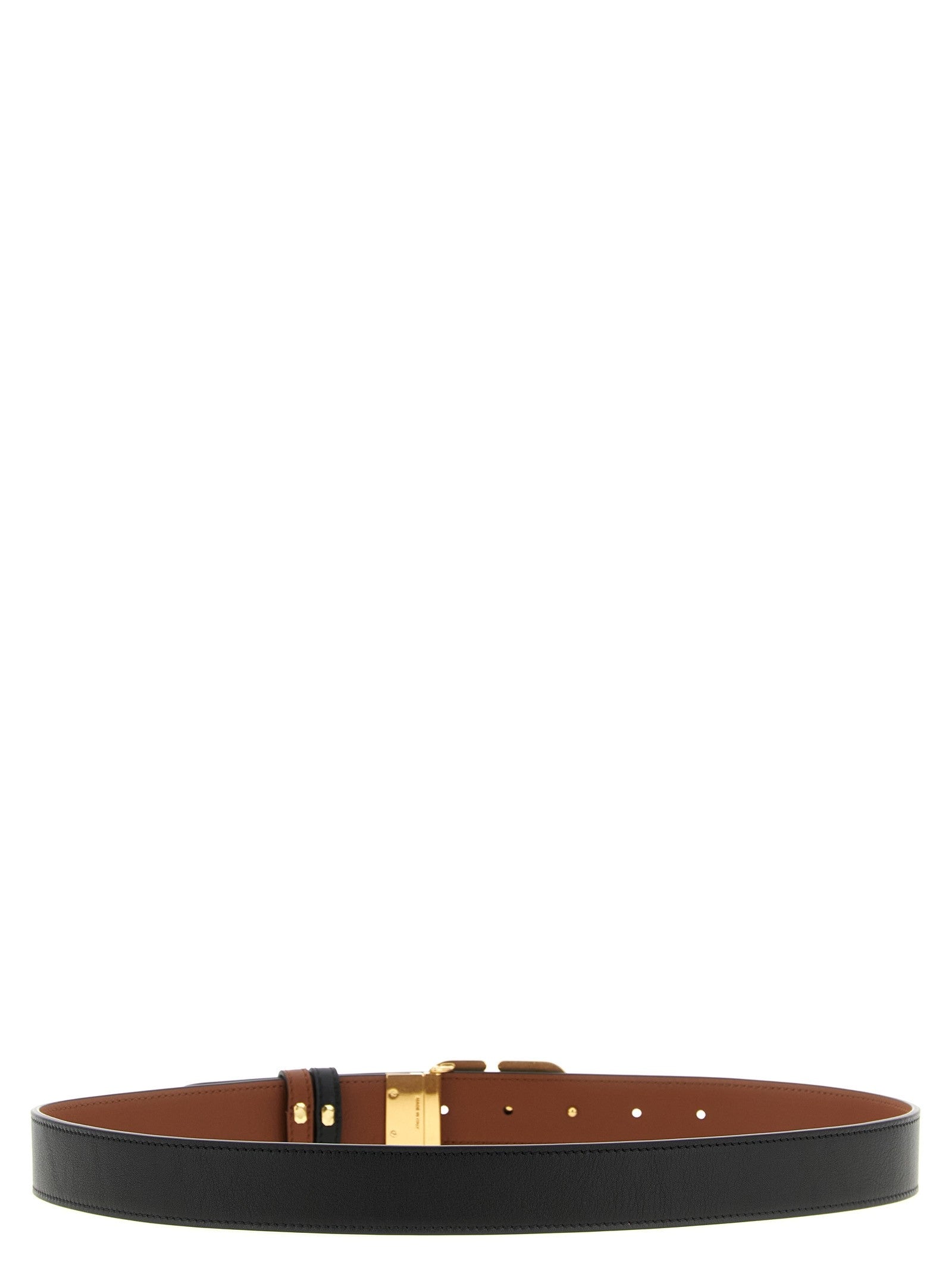 Valentino Valentino Garavani Vlogo Reversible Belt Black
