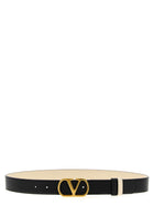 Valentino Valentino Garavani Vlogo Reversible Belt Gold