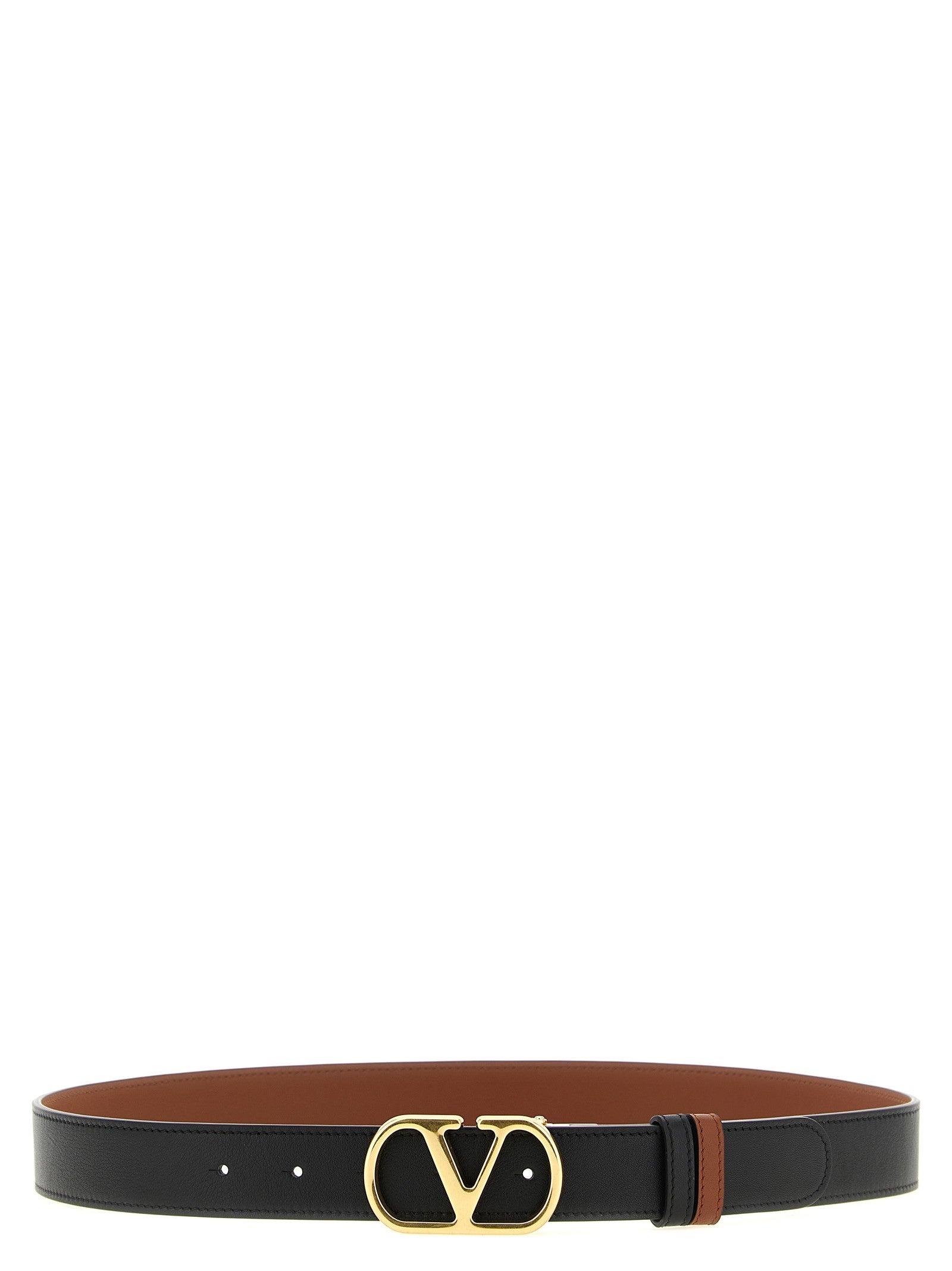 Valentino Valentino Garavani Vlogo Reversible Belt Black