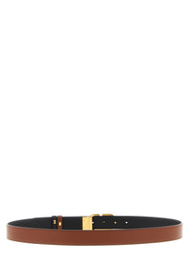 Valentino Valentino Garavani Vlogo Reversible Belt Gold