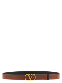 Valentino Valentino Garavani Vlogo Reversible Belt Gold