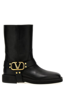 Valentino Valentino Garavani Vlogo Signature Ankle Boots Black