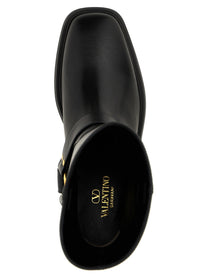 Valentino Valentino Garavani Vlogo Signature Ankle Boots Black