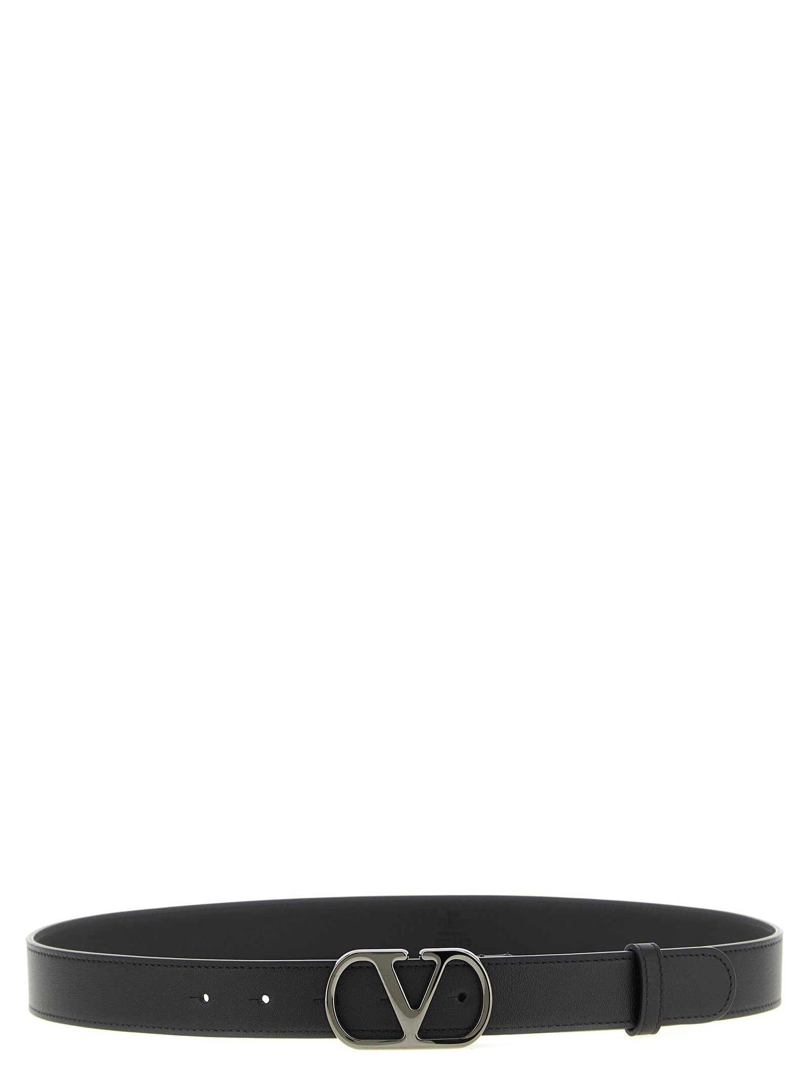 Valentino Valentino Garavani Vlogo Signature Belt Black