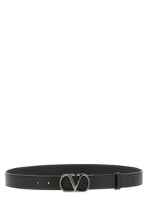 Valentino Valentino Garavani Vlogo Signature Belt Black