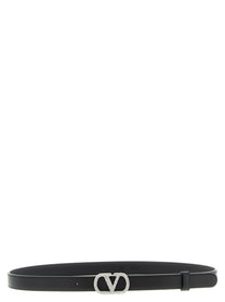 Valentino Valentino Garavani Vlogo Signature Belt Black
