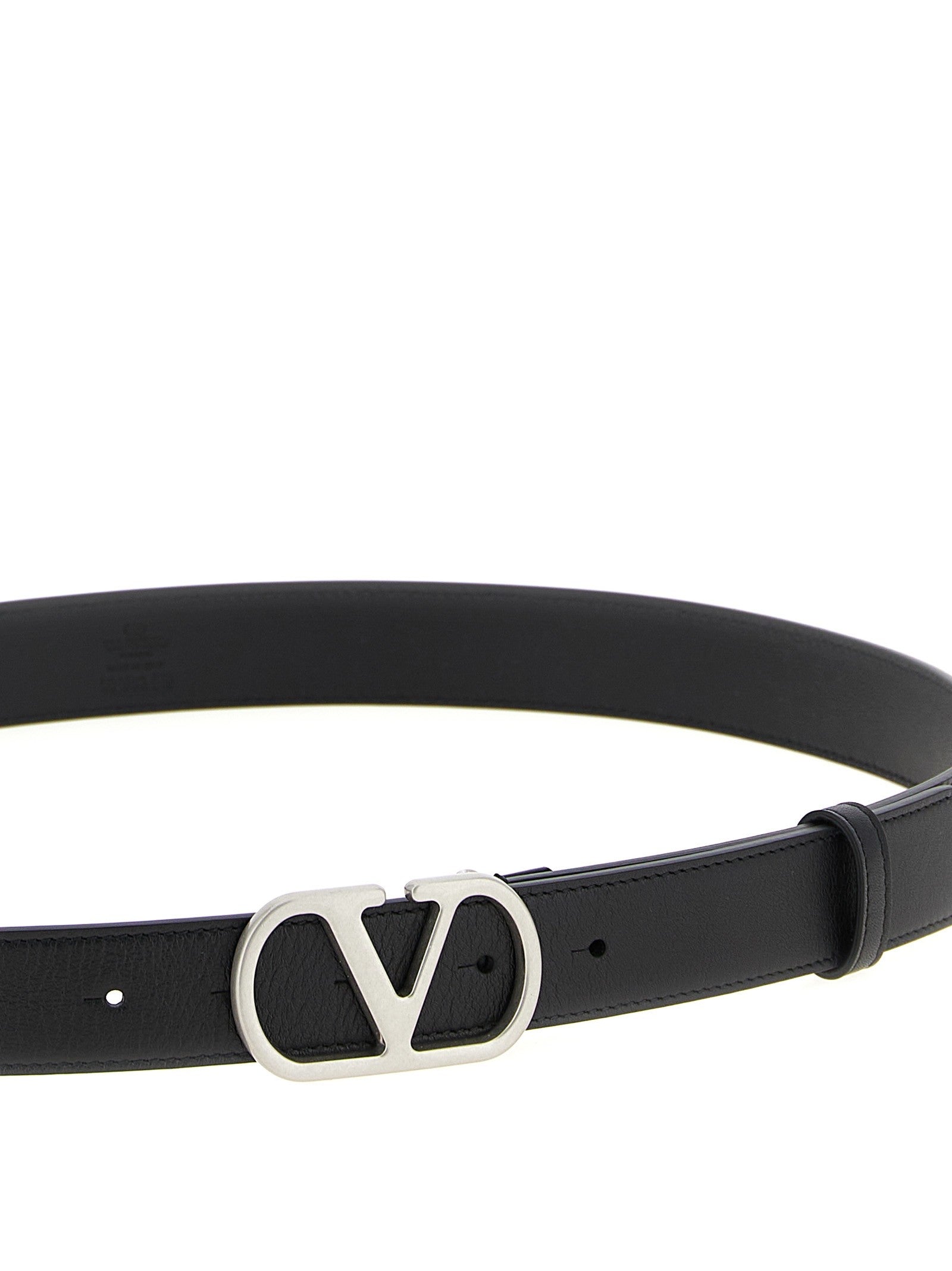 Valentino Valentino Garavani Vlogo Signature Belt Black