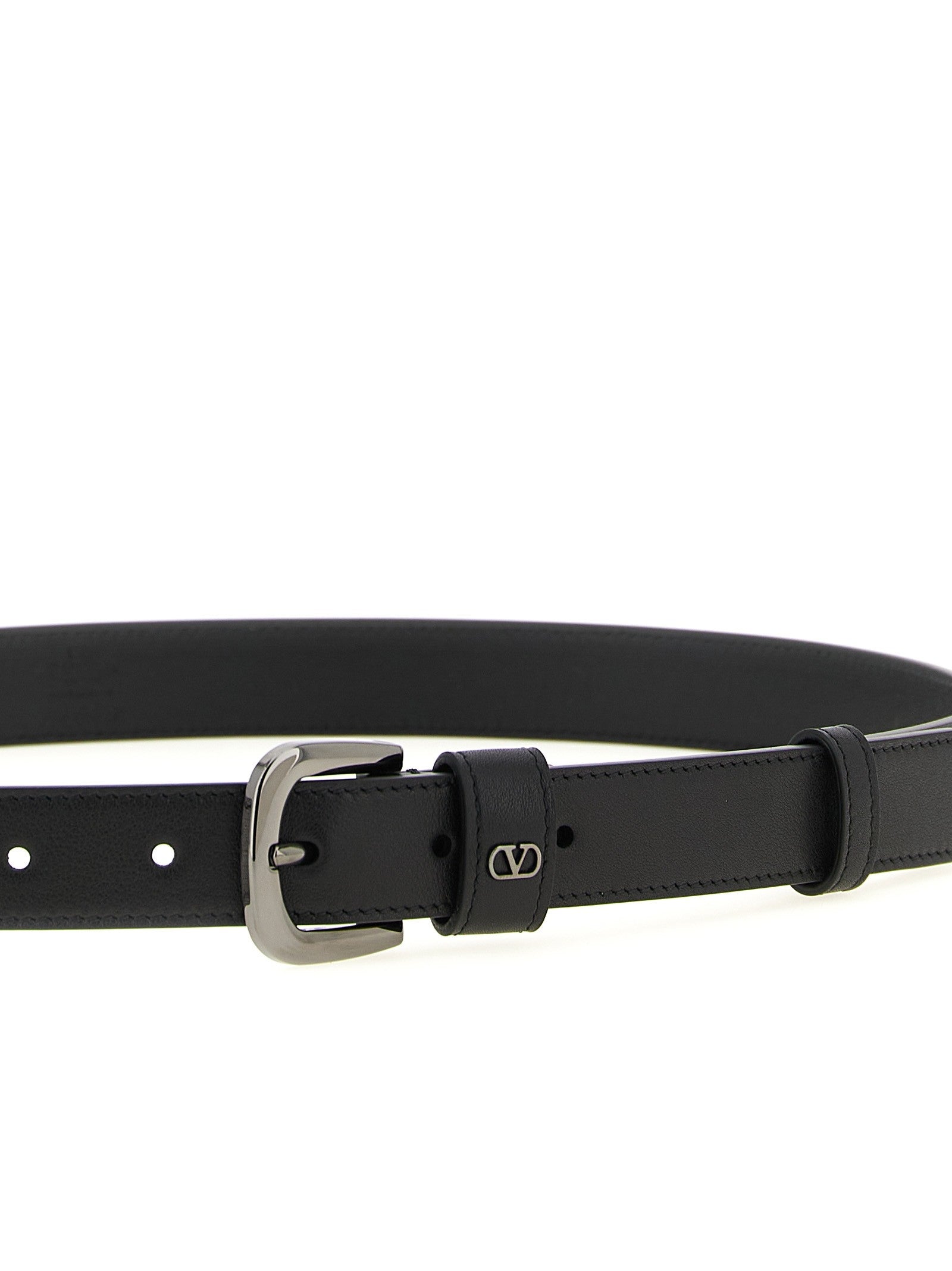 Valentino Valentino Garavani Vlogo Signature Belt Black