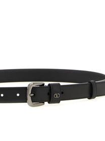 Valentino Valentino Garavani Vlogo Signature Belt Black