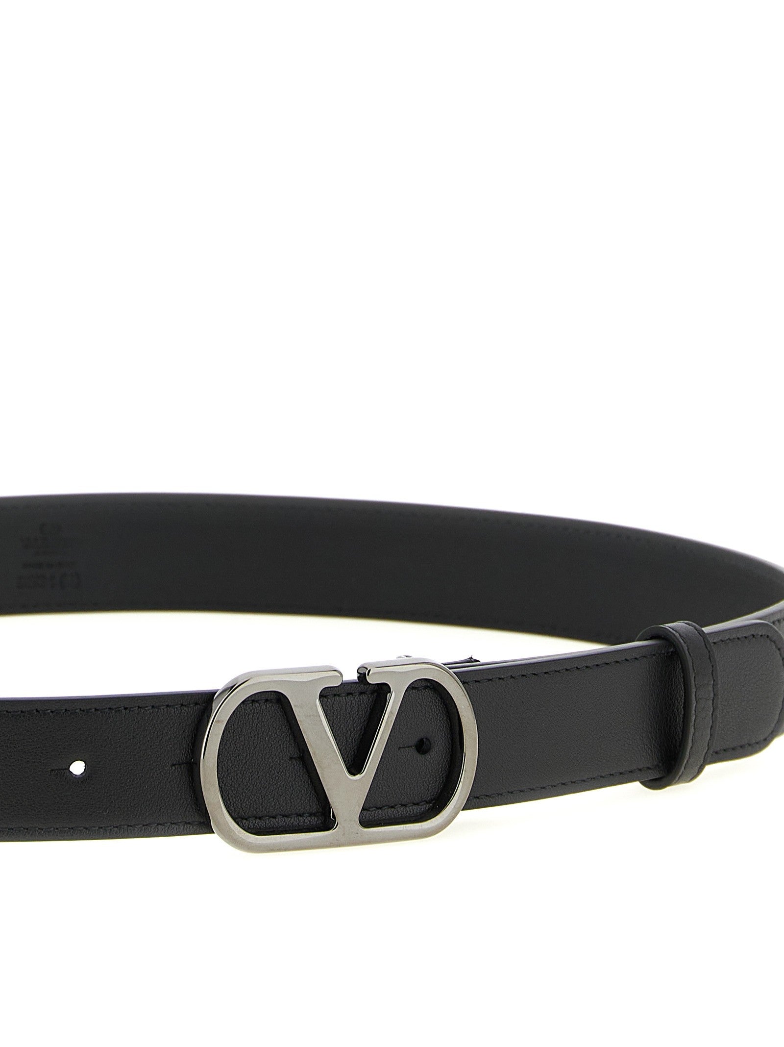 Valentino Valentino Garavani Vlogo Signature Belt Black