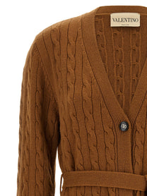 Valentino Valentino Garavani Vlogo Signature Cardigan Brown