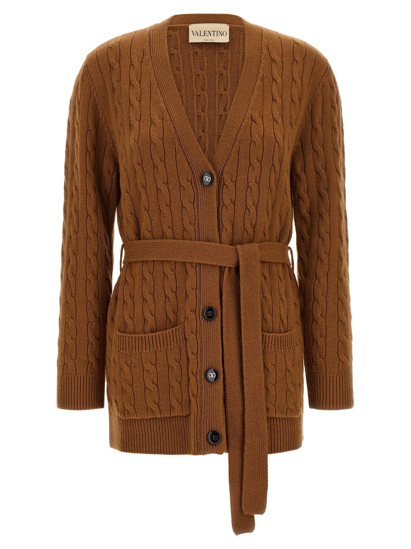 Valentino Valentino Garavani Vlogo Signature Cardigan Brown