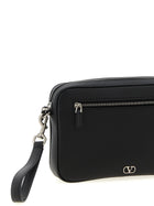 Valentino Valentino Garavani Vlogo Signature Clutch Bag Black, view 3