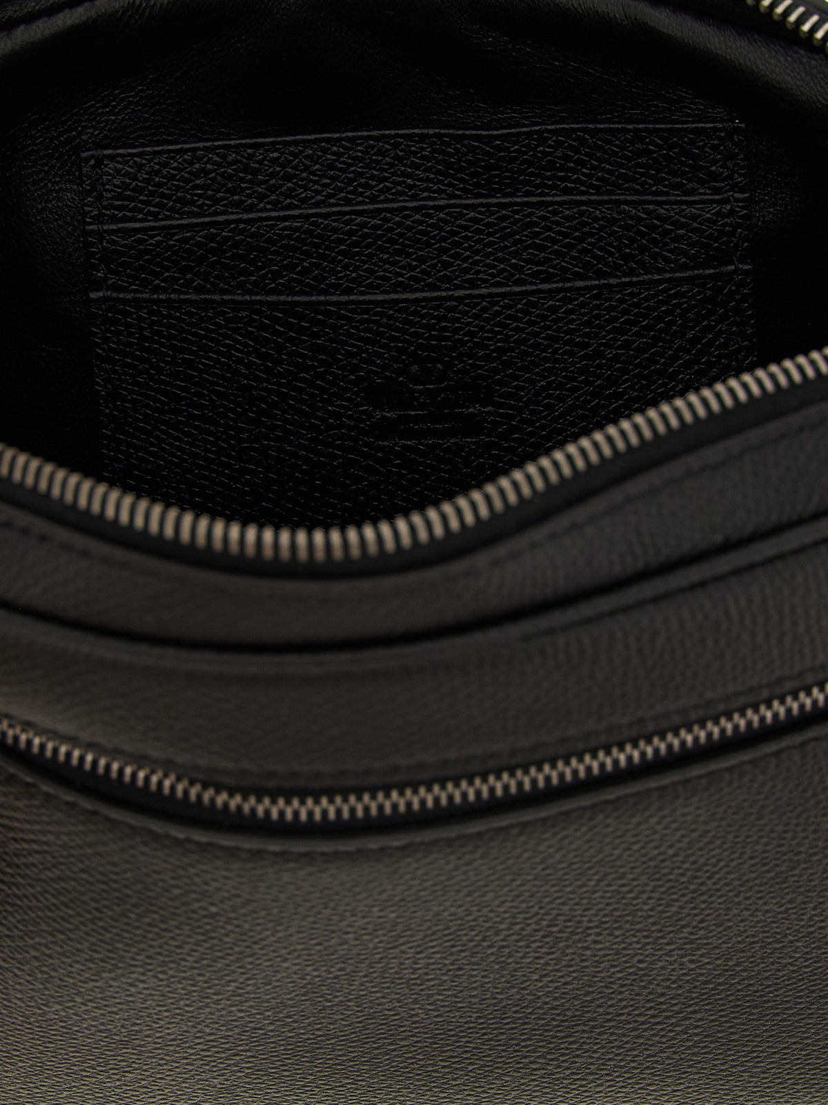 Valentino Valentino Garavani Vlogo Signature Clutch Bag Black, view 4