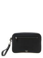 Valentino Valentino Garavani Vlogo Signature Clutch Bag Black