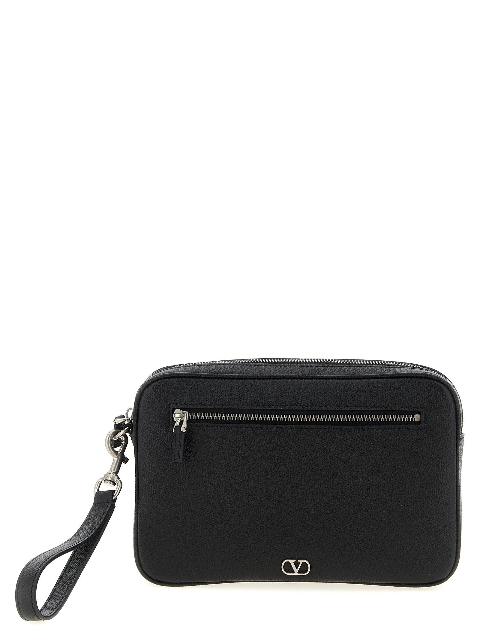 Valentino Valentino Garavani Vlogo Signature Clutch Bag Black