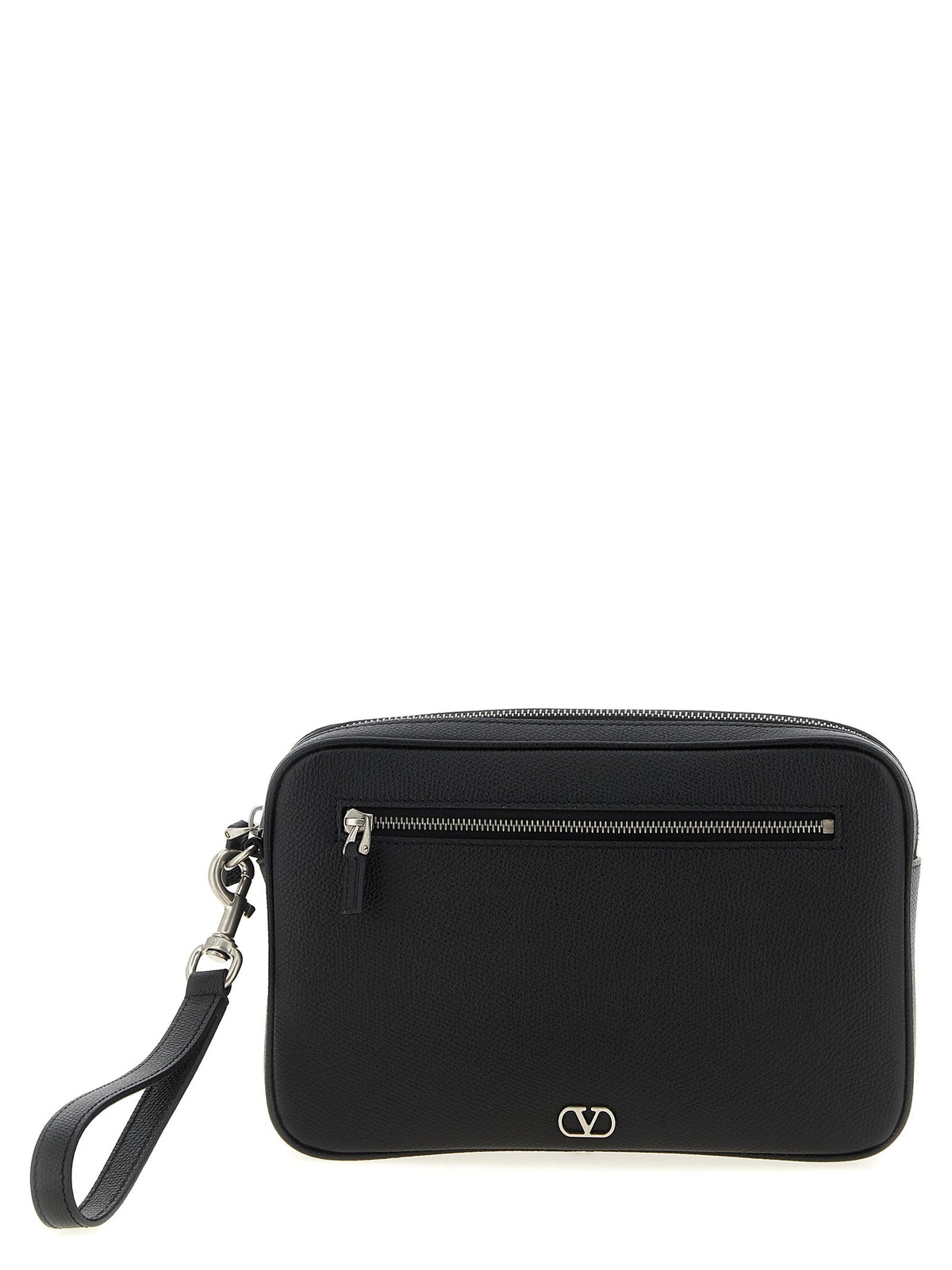 Valentino Valentino Garavani Vlogo Signature Clutch Bag Black