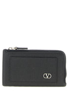 Valentino Valentino Garavani Vlogo Signature Coin Purse Black